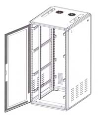 server cabinet enclosure mesh door
