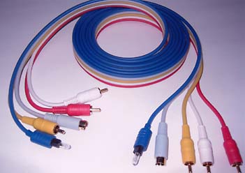 ALL-IN-ONE CABLE- (2)RCA audio, (1)RCA video, (1)S-video, (1)Digital optical