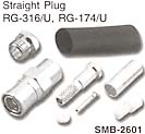 smb straight plug connector