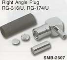smb right angle plug connector