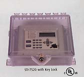 model 7520 protective cabinet with backplate and key lock